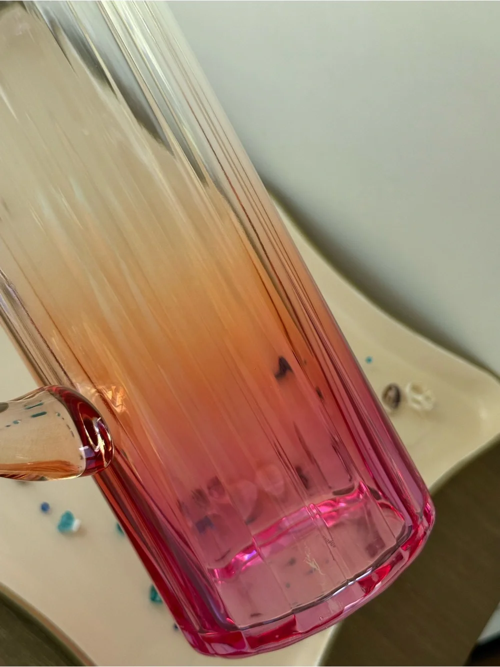 Anthropologie Isla Spritz Pitcher Pink Ombré